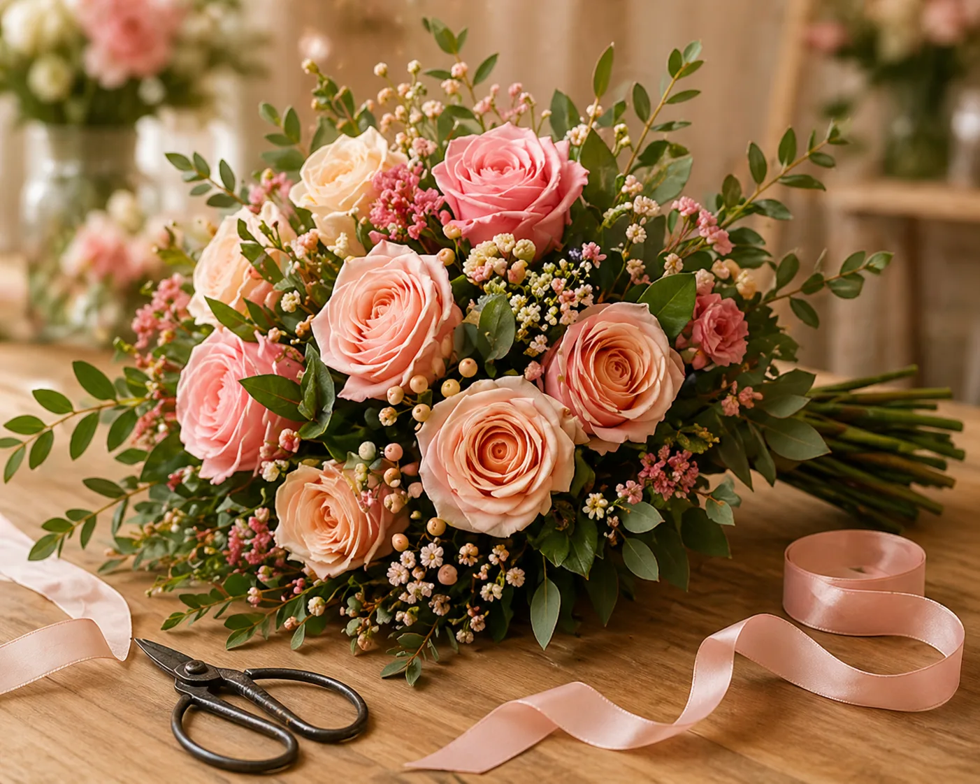 Csokor készítés a Harmónia Virágszigetben — Veresegyház